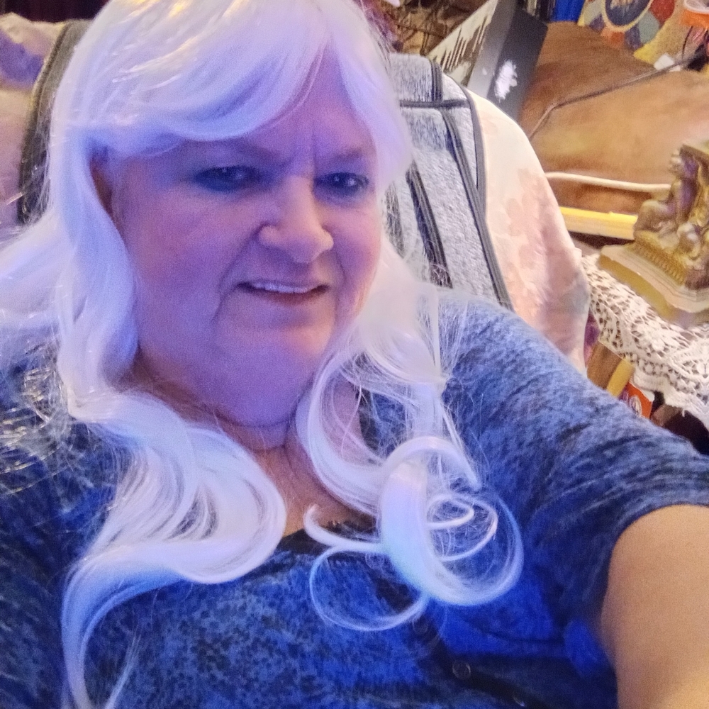 Long White Wig New in package